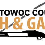 The Manitowoc County Fish & Game logo - a shotgun and a fishing line