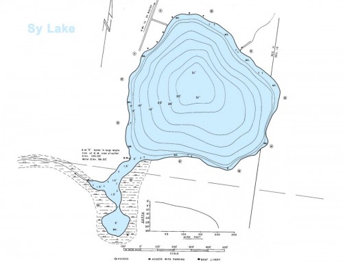Sy Lake Topographic Map