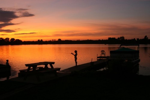 Sunset on Wilke Lake  