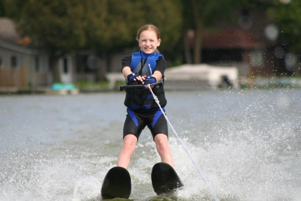Waterskiing on Wilke Lake  